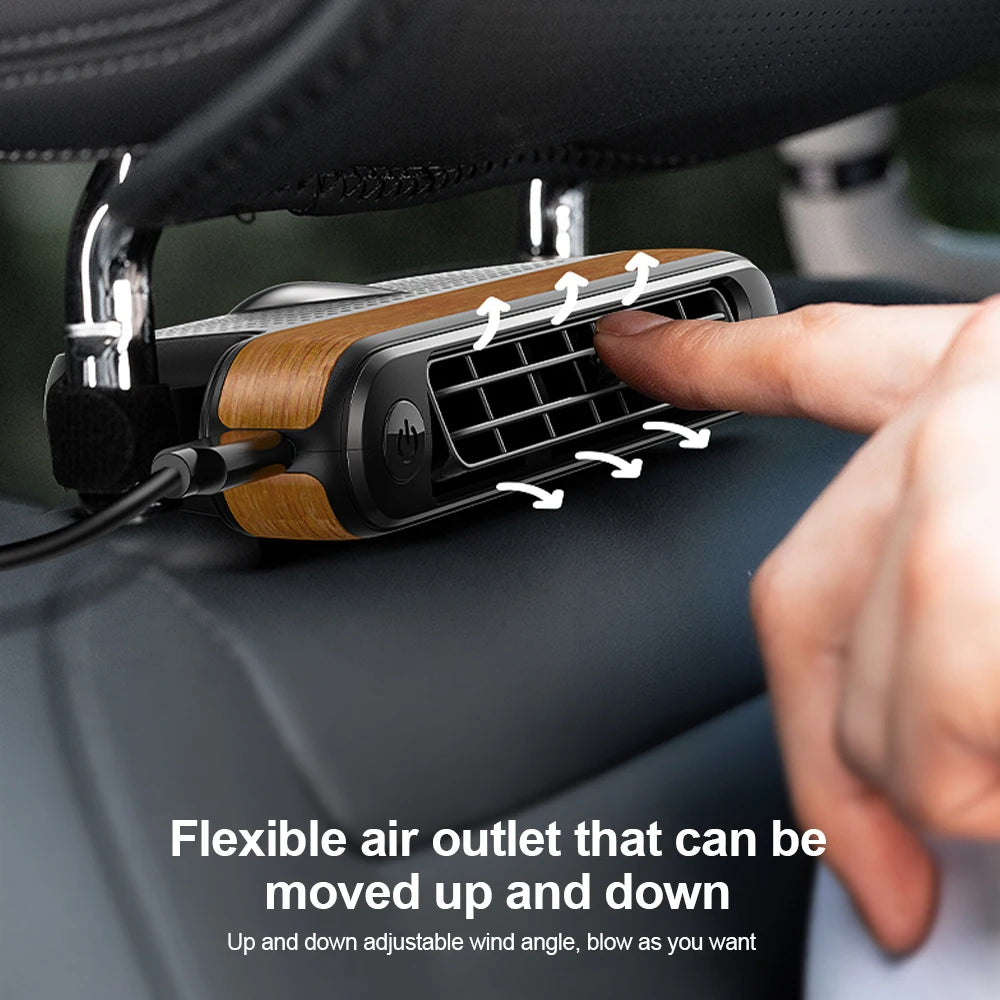 Portable Electric Car Headrest Fan