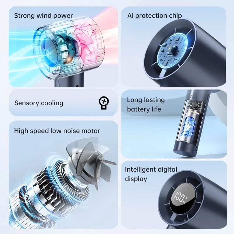 Portable Handheld Fan 100-speed