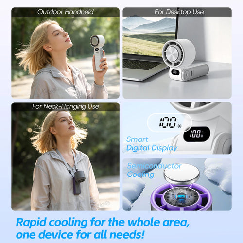 Portable High Speed Cooling Handheld Fan