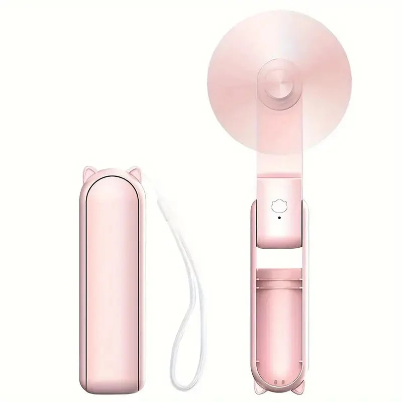 Portable Mini Fan, USB Rechargeable, 3-speed