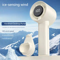 Portable Mini Handheld Fan with LED Display