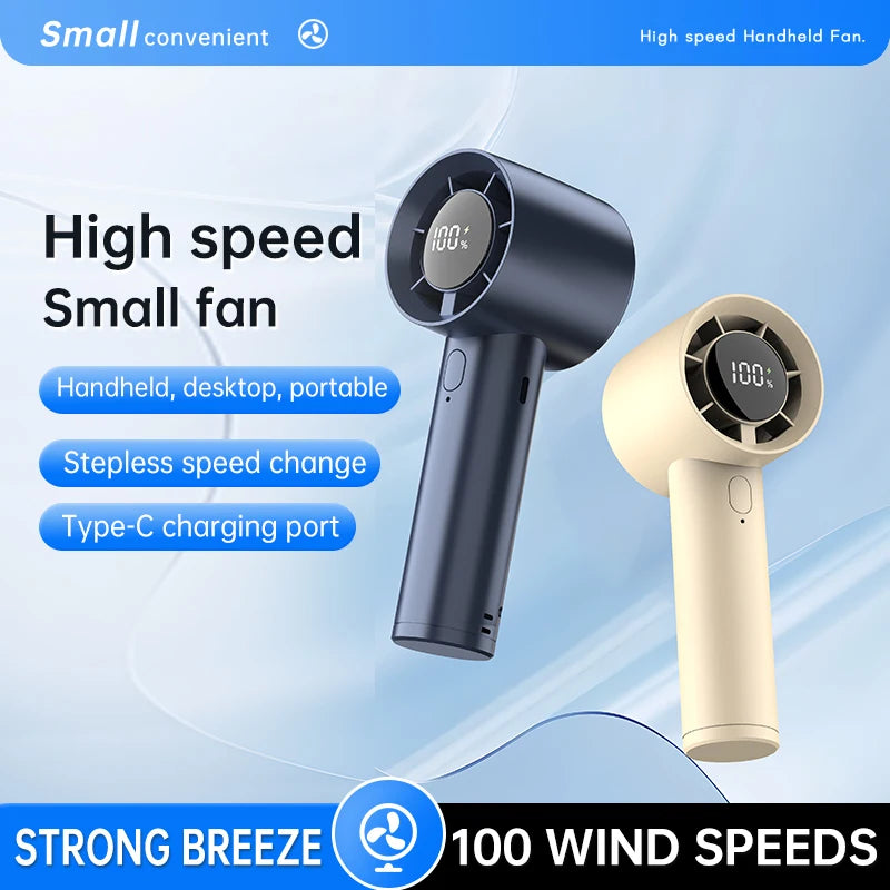 Portable Handheld Fan 100-speed